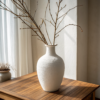 Keramische vaas mat wit, 30 cm - Cazero