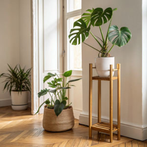 Plantenstandaard van bamboe, 40 cm - Cazero