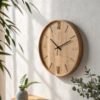 Wandklok van hout, 35 cm - Cazero