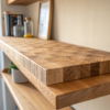 Zwevende wandplank van eiken, 60 cm - Cazero