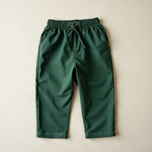 Broek met elastische taille, donkergroen - Cazero