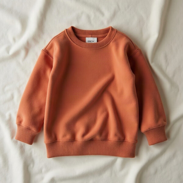 Sweater van badstof, klei - Cazero