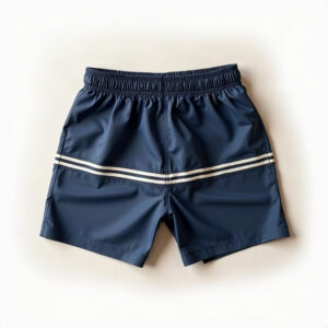 Zwembroek met streep, donkerblauw - Cazero